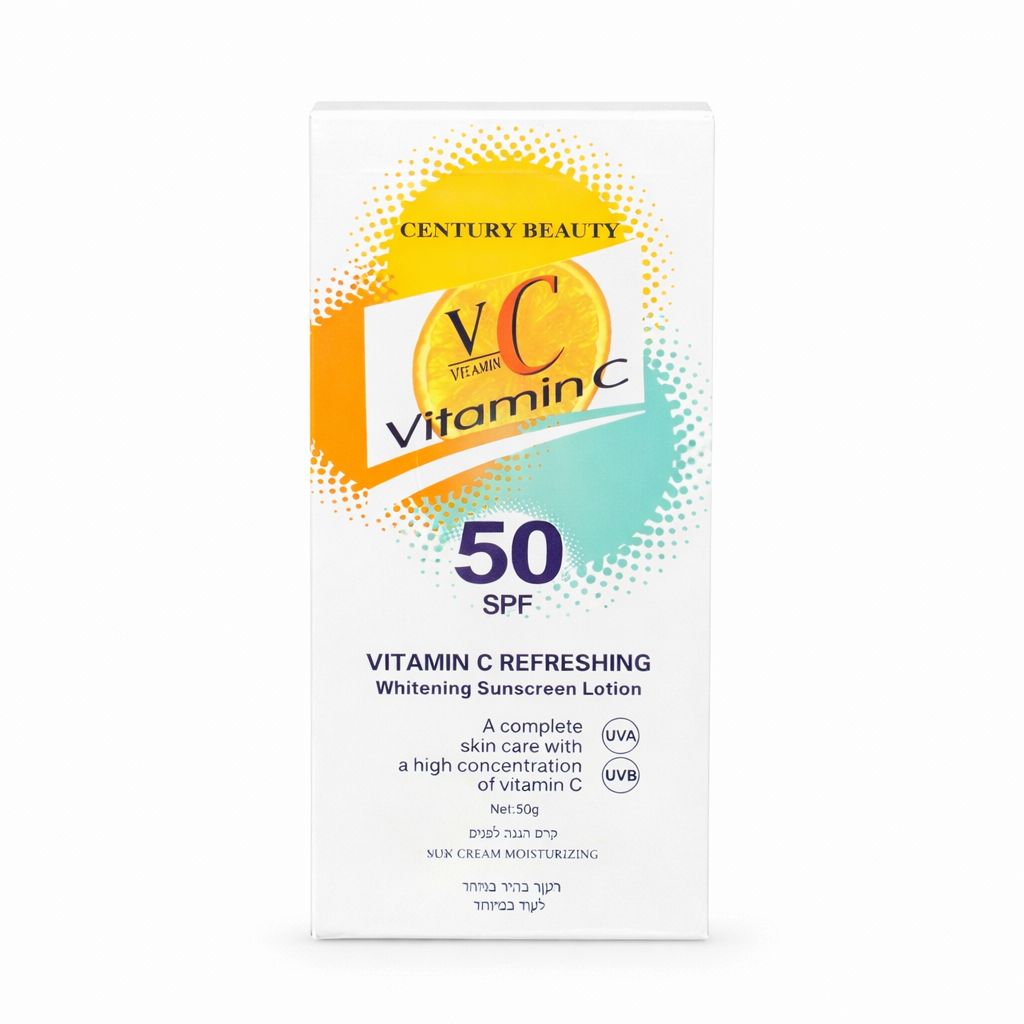 VITAMIN C REFRESHING Whitening Sunscreen Lotion SPF 50 (لوشن واقي شمس منعش ومبيض بفيتامين سي)